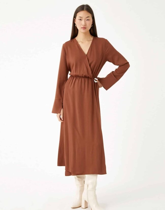 Midi Length Dress Wrapped - Image 2