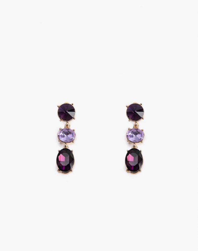 Colorful Oval Dangle Earrings - Image 2